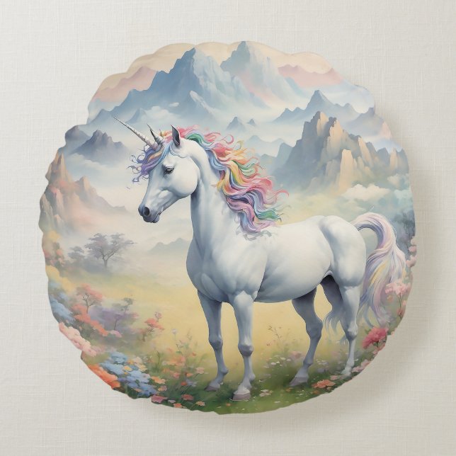 Coussin rond Unicorn (Devant)