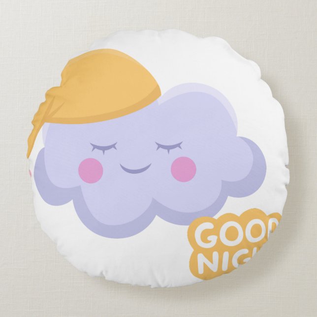 Coussin rond zzz (Devant)