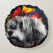 Coussin ronde design pour votre canapé (Devant)