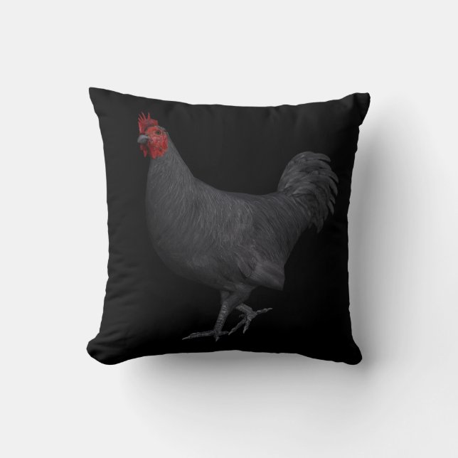 Coussin Rooster blanc (Recto)
