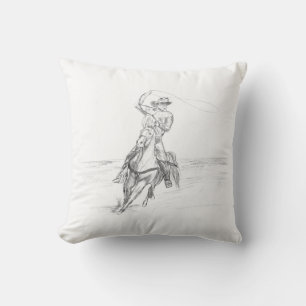 Coussin Roping cow-boy