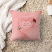 Coussin Rose à travers l'oreiller du coeur (Couverture)