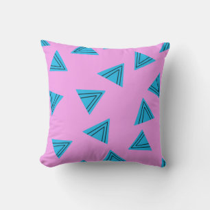 Coussin Rose abstrait moderne et tendance fille