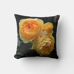 Coussin Rose anglais jaune