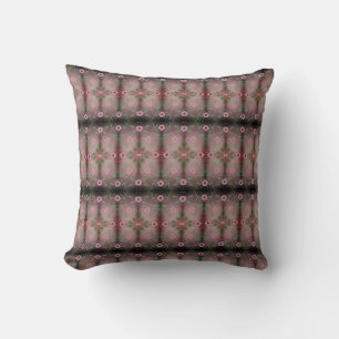 Coussin rose Avec Impression Flowée Réversible