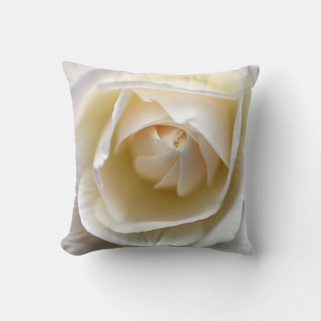 Coussin Rose blanche (Recto)
