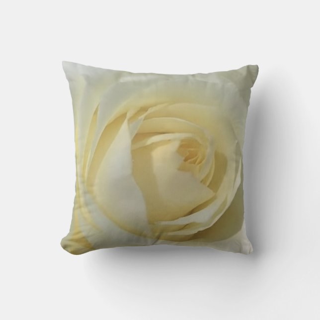 Coussin Rose blanche africaine (Recto)