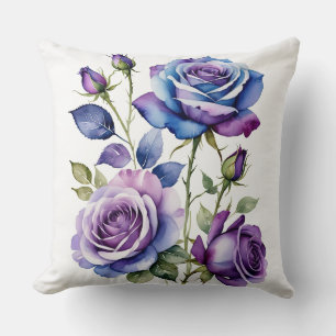 Coussin Rose bleu et violet