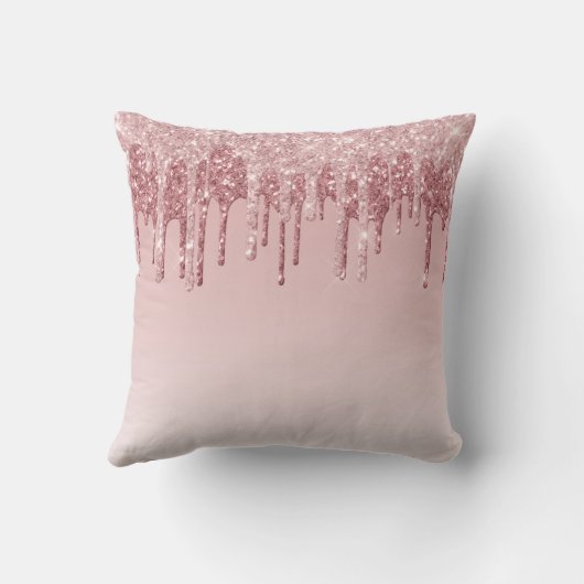Coussin Rose Bleu - Rose  Parties scintillant Éperche Mono (Verso)