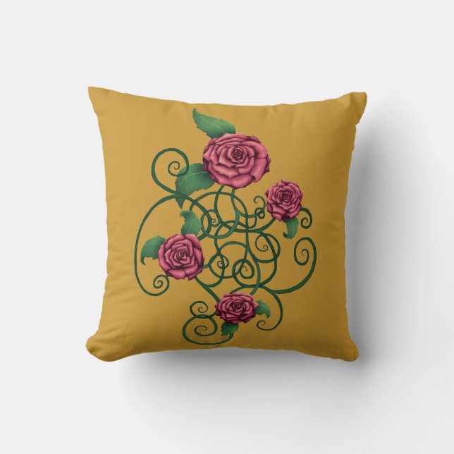 Coussin Rose Carouche (Recto)