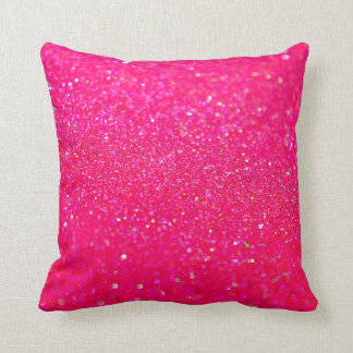Coussin Rose chaud brillant
