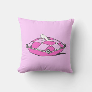 Coussin rose Cinderella Slipper