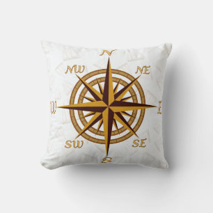 Coussin Rose Compass
