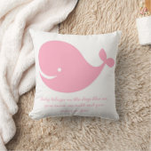 Coussin rose de baleine de thème de l'océan de la (Couverture)