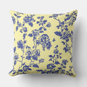 Coussin Rose de campagne française