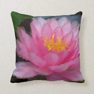 Coussin rose de décor de pièce de peinture de