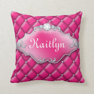 Coussin Rose de diamant de princesse Jewelry Pillow Tufted