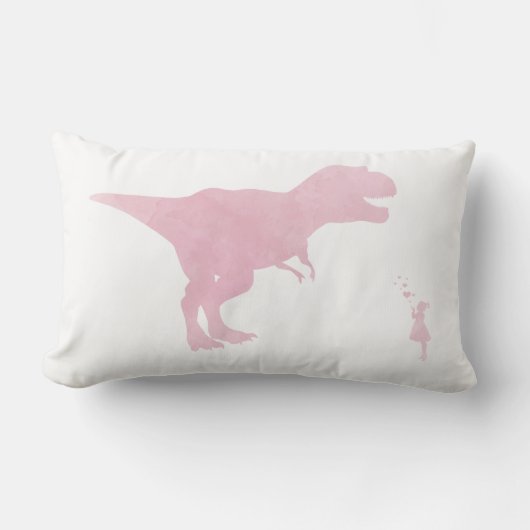 Coussin rose de dinosaure - décor de crèche de (Recto)