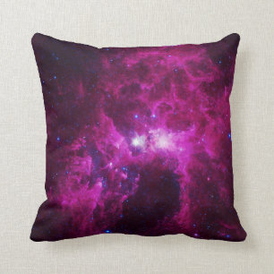 Coussin rose de galaxie