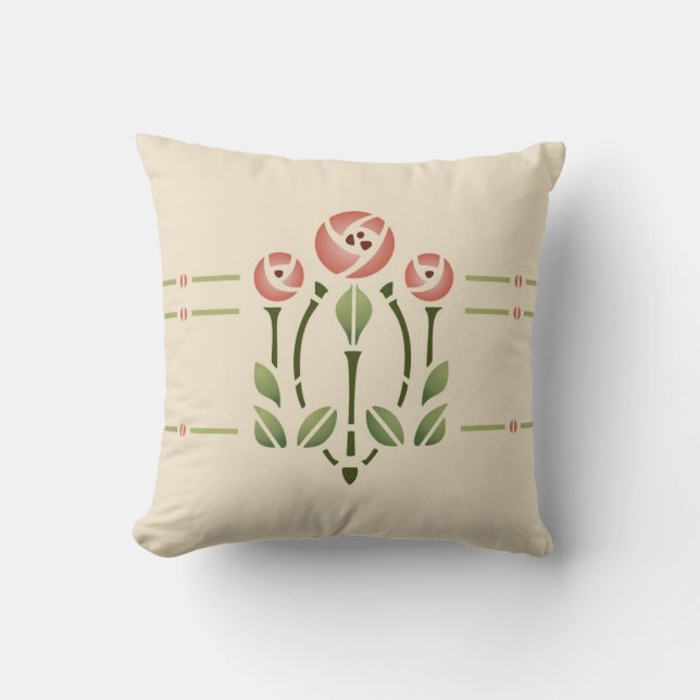 Coussin Rose de Glasgow (Recto)