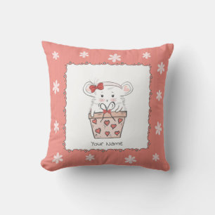 Coussin Rose de hamster