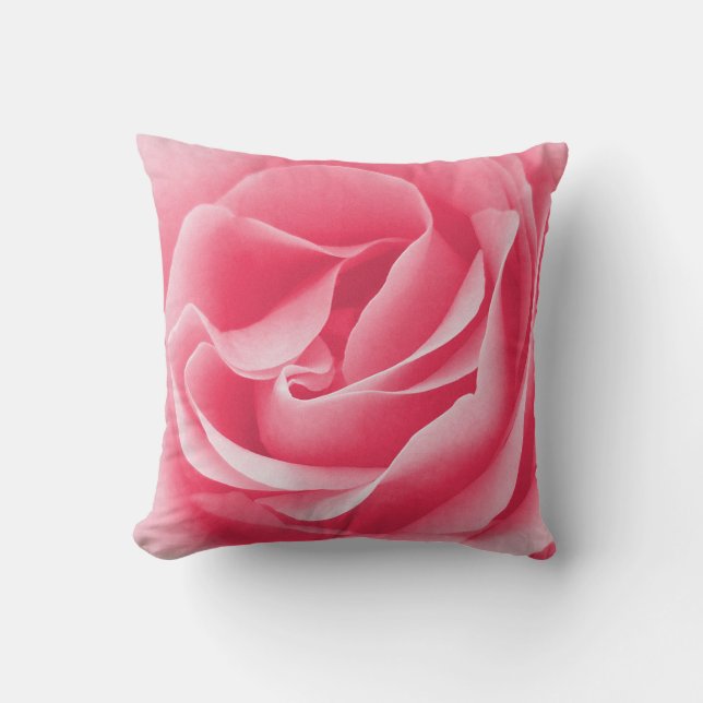 Coussin Rose de rose magnifié (Recto)
