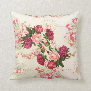 Coussin rose de roses