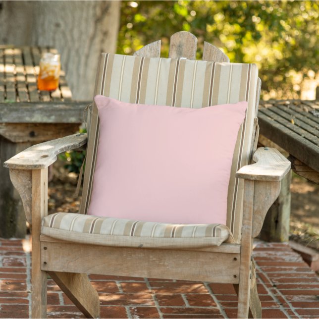 Coussin Rose de thé rose couleur unie (Chaise)