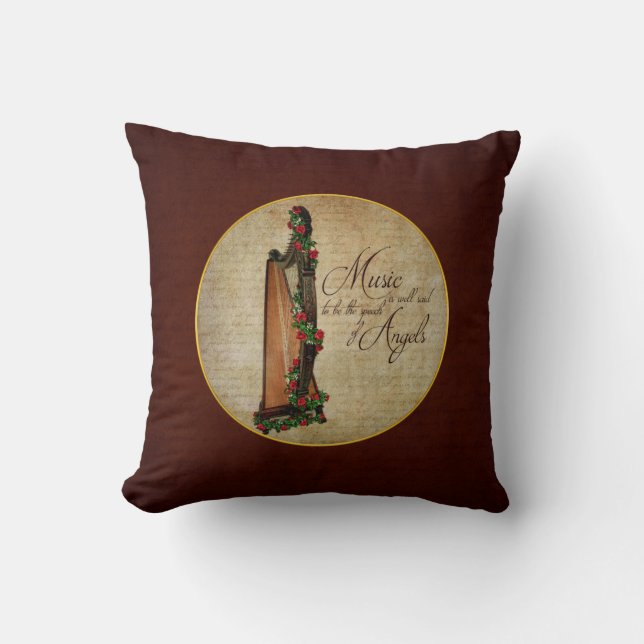 Coussin rose d'harpe d'Irlandais (Recto)