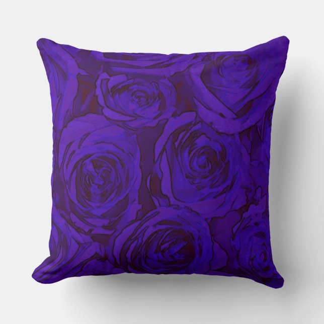 Coussin Rose d'Indigo (Recto)