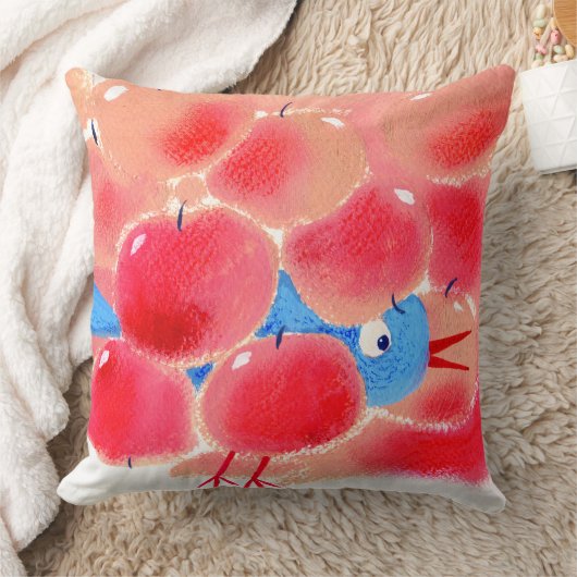 COUSSIN ROSE D'OISEAU D'APPLE (Couverture)
