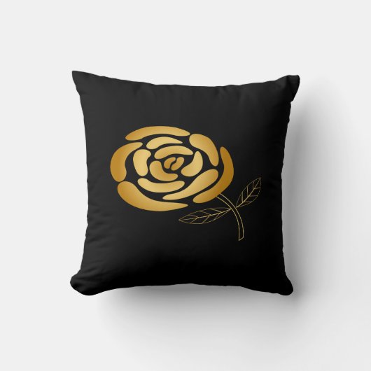 Coussin Rose d'or original pour la fête (Recto)