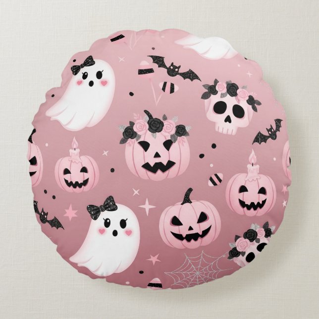 coussin rose éffrayant (Devant)