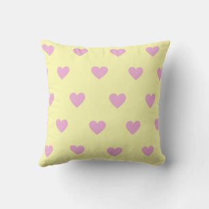 Coussin Rose Élégant Cute Cosy Moderne Romantique Coeur Ch