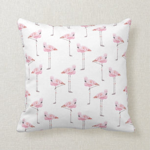Coussin ROSE ET BLANC de PARC de FLAMANT ROSE de