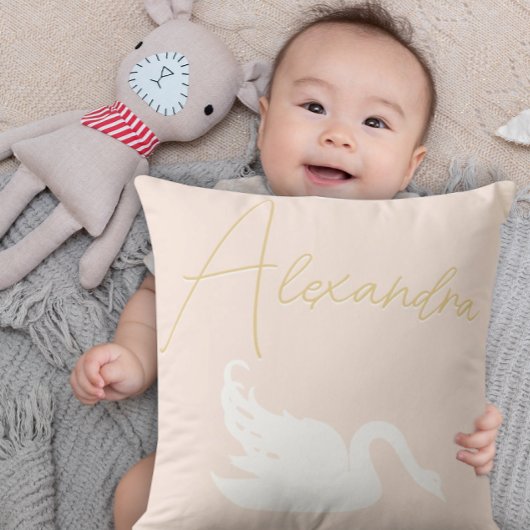 Coussin Rose et blanc noir n'importe quelle couleur