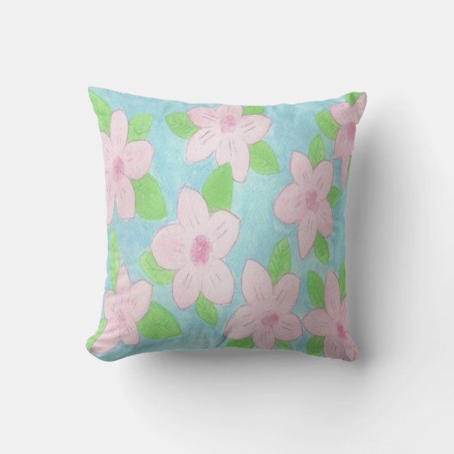 Coussin rose et bleu (Recto)