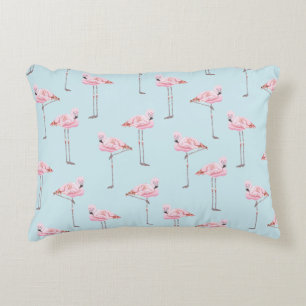 Coussin ROSE ET BLEU de PARC de FLAMANT ROSE de