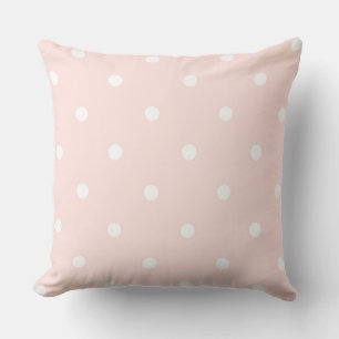 Coussin Rose et points blancs