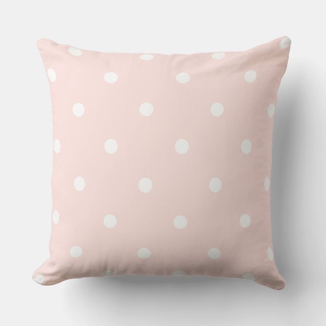 Coussin Rose et points blancs (Recto)