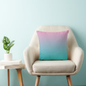 Coussin "Rose et turquoise Ombre" (Chaise)