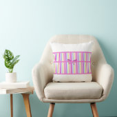 Coussin rose Faire-part bébé (Chaise)