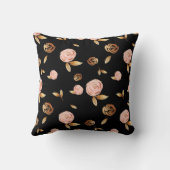 Coussin Rose Floral Gold (Verso)
