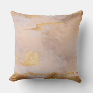 Coussin Rose Gold Blush and Gold Texture