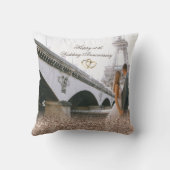 Coussin Rose Gold Parties scintillant anneaux photo (Verso)