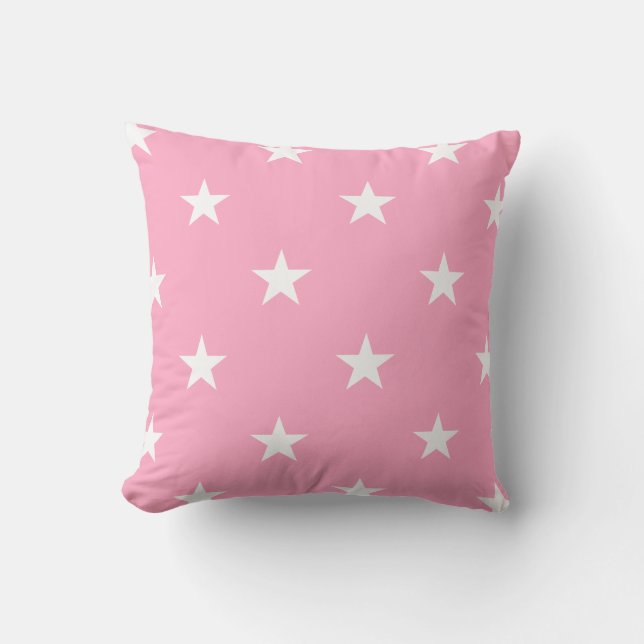 Coussin rose Grandes Étoiles (Recto)