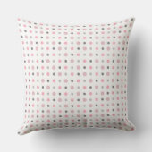 Coussin Rose, gris et blanc (Verso)