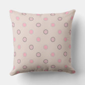 Coussin Rose, gris et blanc (Verso)