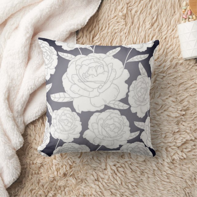 Coussin Rose gris vintage (Couverture)