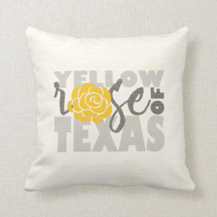 Coussin Rose jaune du Texas